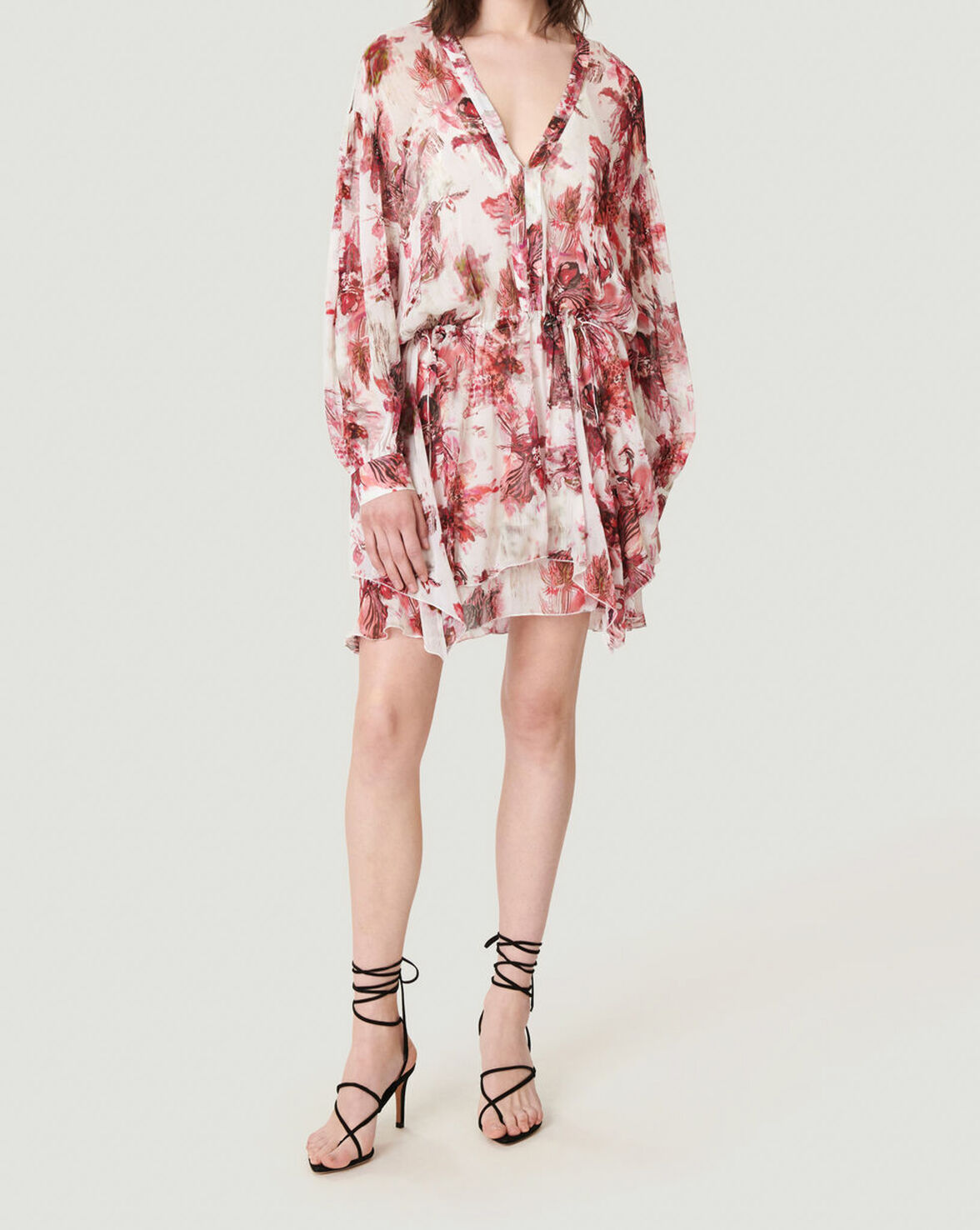 GARETH FLOWY FLORAL MINI DRESS image number null
